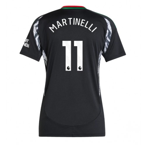 Fotballdrakt Dame Arsenal Gabriel Martinelli #11 Bortedrakt 2024-25 Kortermet